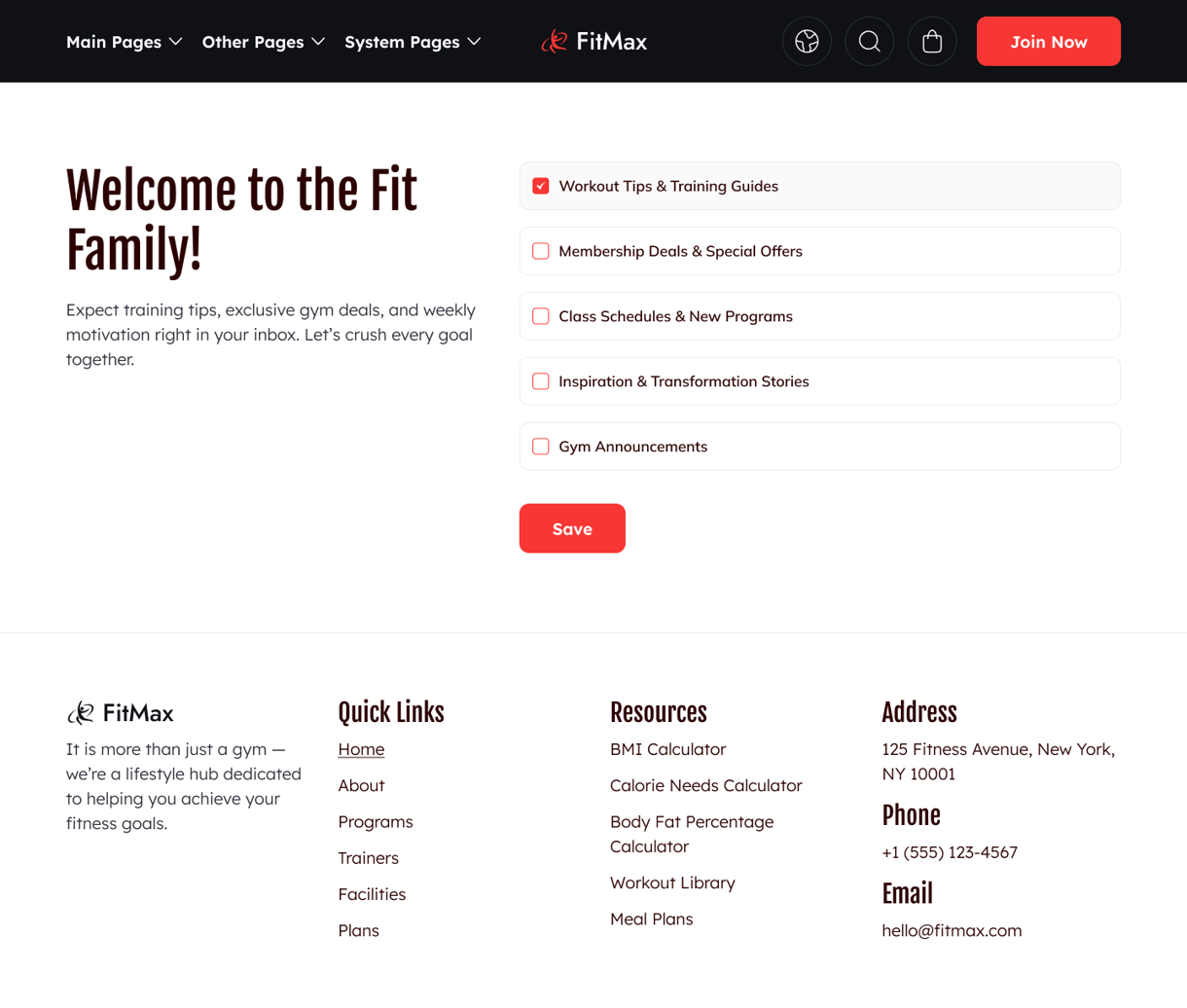 Email Subscription Confirmation